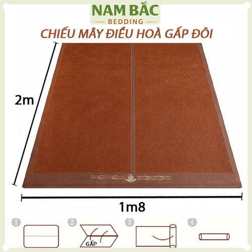 Chiếu Mây Cuộn Gấp Gọn Điều Hoà 1.8m - Mát Lạnh, Không Mùi, Bền Đẹp - NAM BẮC BEDDING