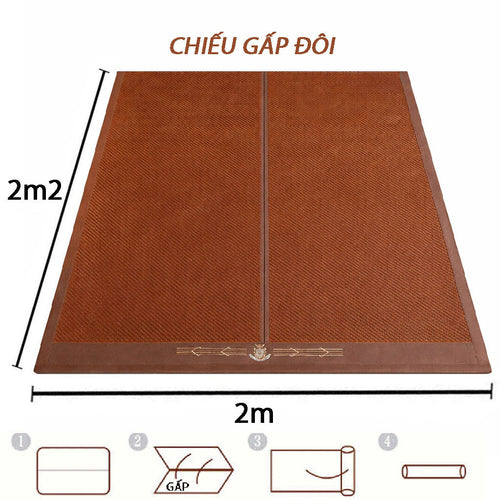 Chiếu Mây Cuộn Gấp Gọn Điều Hoà 2.0m - Mát Lạnh, Không Mùi, Bền Đẹp - NAM BẮC BEDDING